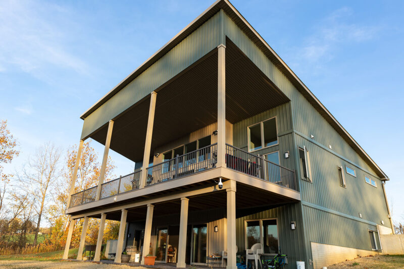 Portfolio Image - Contemporary walkout home built into a sloped lot near Lancaster, Ohio